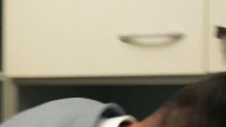 Suit sex with two executive branch directors in real office