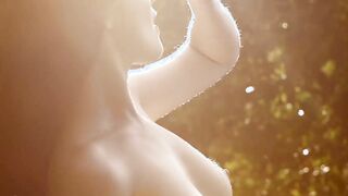 Serena J an allnatural babe teases with her flawless naked body