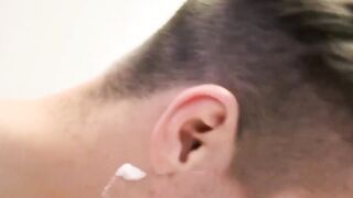 Twink stepson crude screwed subsequent to shaving his charming face