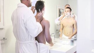 Twink stepson crude screwed subsequent to shaving his charming face