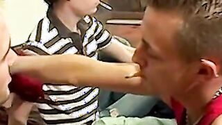 Twink seduces while smoking cigars turns to sensual orgy