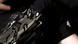 Chainsomker dude engages with intense solo cock stroking
