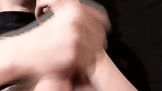 Chainsomker dude engages with intense solo cock stroking Hoe 2