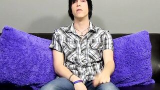 Emotional fingers his butt and strokes off in the wake of being evaluated