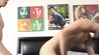 Blistering twink Chris Summers wears provocative athletic supporter during crude sex