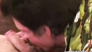 Amateur old dudes suck raw cock and play with huge dildo