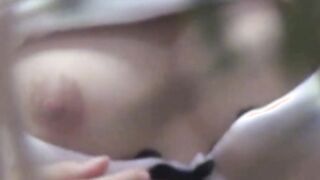 Young horny Japanese girls masturbation ends on secret tape