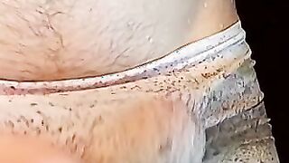 Twink Bryce Corbin jerks cock over his undies and cums