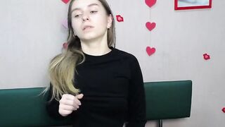 Young Ukrainian blonde in red panties