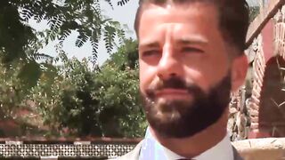 Warm hunk Jay Roberts attractive suit man gave him a bareback fuck