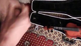 Hairy amateur is jacking off his huge dick and cuming a lot