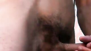 Tiny amateur strips naked after sunbathing and masturbates