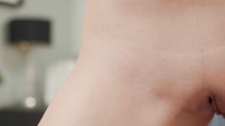 A sweet teen teases the camera in a sensual manner