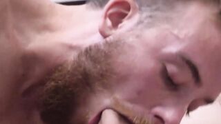 Bearded ftm Luke Hudsons pussy eaten and fucked by hot Tom