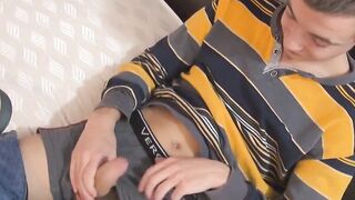 Thin twink with fat whole dick in performance satisfying scene