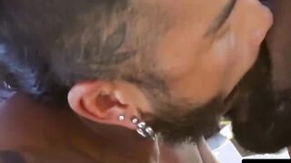 Muscular Ace Newbury loves that bigÂ black cockÂ before getting his ass drilled deep