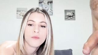 Horny Babe Intense Dick Sucking