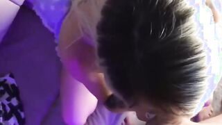 The Blonde Missed My Cock and Sucked It