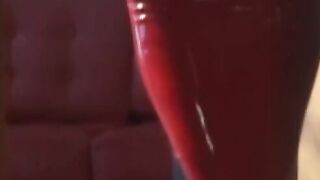 Lesbian mistress tortures and dildo fucks submissive