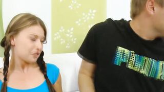 Sweet maiden enjoys rear fuck
