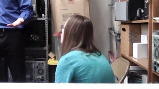 Emma gets fucked by a security guard