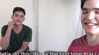 Latino twins engage in their first private gay encounter