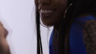 Ebony Stepsister suck and ride stepbrothers dick