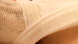 Solo twink Billy Da Kidd teases his cock and cums in undies
