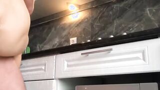 Passionate Kitchen Fucking While Wife Cooks Dinner