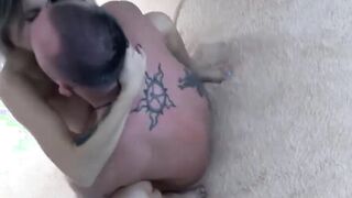 Fucked Sexy StepSister and Cum on her back