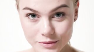 Tiny blonde Nancy Ace teaching workout routines with her sultry hot body
