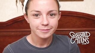 Watch this teen with a hairy pussy and dreadlocks suck cock