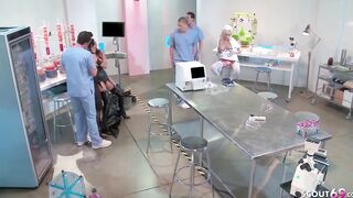 Cosplay Parody Group Sex with three goddess Barely Legal and Men