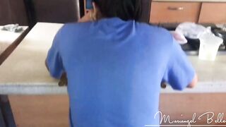 Tight Hispanic Bombshell Waited With Her Butt Out to Incite Her Cousin to Pounded Her - Mariangel Belle