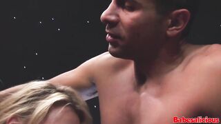 Babesalicious - Hard Double Penetration For Blonde Celeb