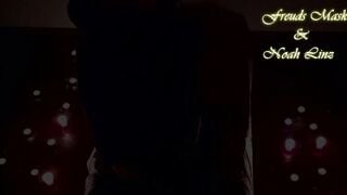 Romantic love making inside dark of the night