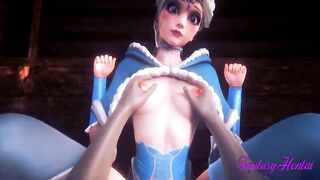 Disney Princess Cartoon Frozen Elsa Compilation - Animated Cartoon Manga Game 3D Porn Animation - Hand Job, oral sex, banged!, cummed...