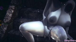Resident Evil Animated 3D - Lady Dimitresku fingers and squirting into a raining day - Japanese manga animated anime game porn