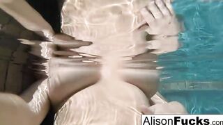 Buxom Alison Tyler takes a tub and masturbates