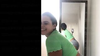 Kriss Hotwife - Changing Clothes and Trying on the New Bold Blouses Marking Long Titties