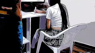 My Perverted Step-Dad Wants To Offer Me Sex Education Classes When We're Home Alone Part one - Anime Version
