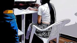 My Perverted Step-Dad Wants To Offer Me Sex Education Classes When We're Home Alone Part one - Anime Version