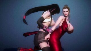 Scarlet and Tifa passionate sex - Final Fantasy 7 Futa
