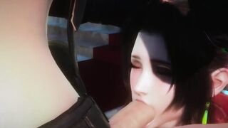Aerith and Tifa passionate sex - Final Fantasy 7 Futa