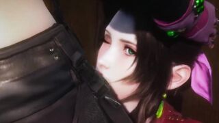 Aerith and Tifa passionate sex - Final Fantasy 7 Futa
