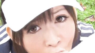 Japanese unshaved barely legal experiences her first cumshot gang bang
