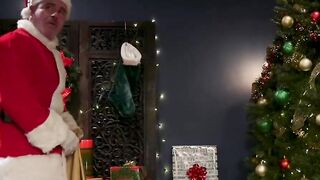 Santa is bound and anal fucked by busty MILF femdom