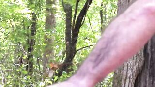 Skinny twink zippers up the tent for a hot banging
