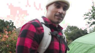 Busty Camper gets analed by friend inside the tent