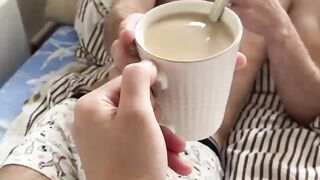 Brought Coffee to Bed and Pleasured My C